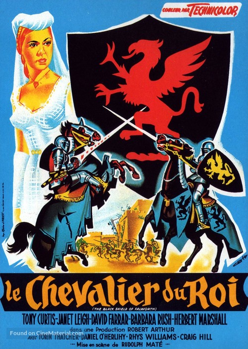 The Black Shield of Falworth - French Movie Poster