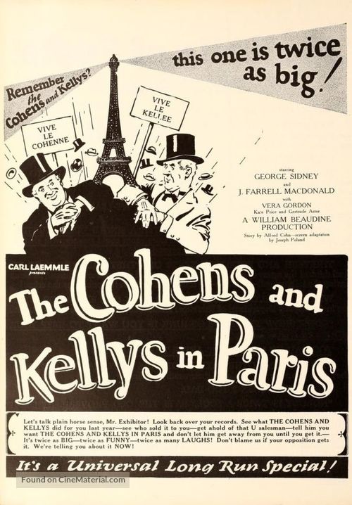 The Cohens and the Kellys in Paris - Movie Poster