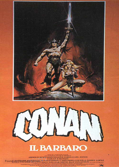 Conan The Barbarian - Italian Movie Poster