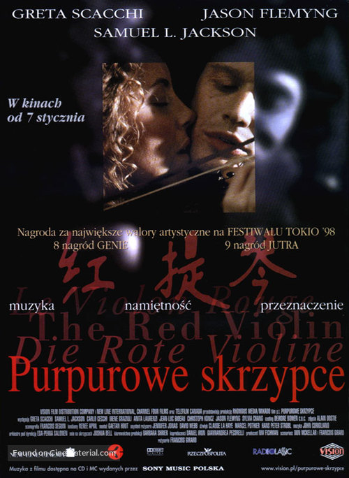 The Red Violin - Polish Movie Poster