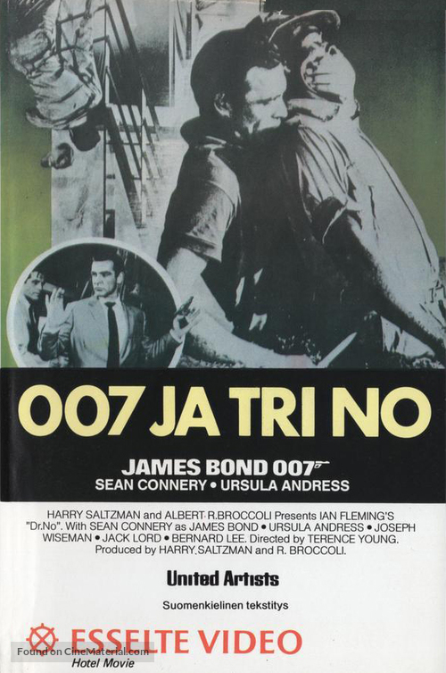 Dr. No - Finnish VHS movie cover