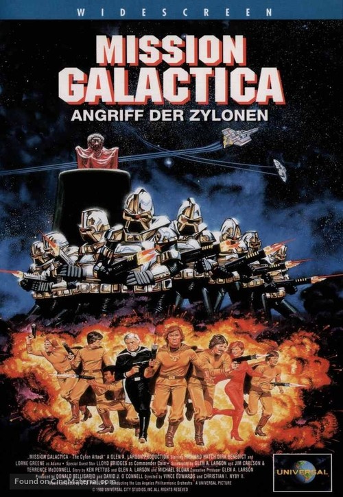 Mission Galactica: The Cylon Attack - German DVD movie cover