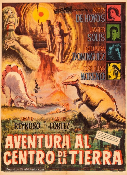 Aventura al centro de la tierra - Mexican Movie Poster