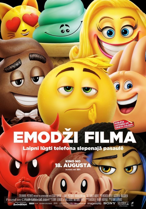 The Emoji Movie - Latvian Movie Poster