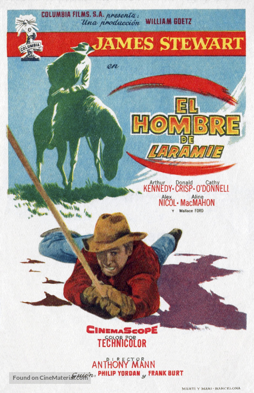 The Man from Laramie - Spanish Movie Poster