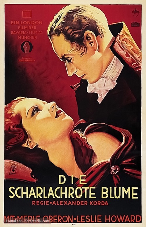 The Scarlet Pimpernel - German Movie Poster