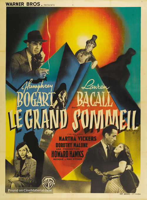 The Big Sleep - French Movie Poster