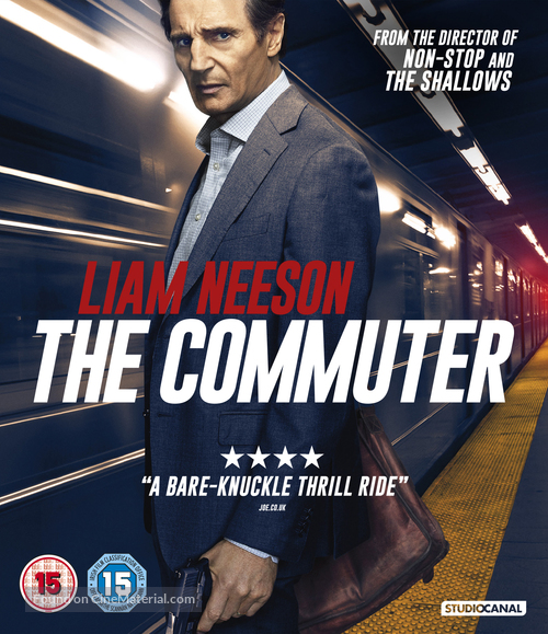 The Commuter - British Blu-Ray movie cover