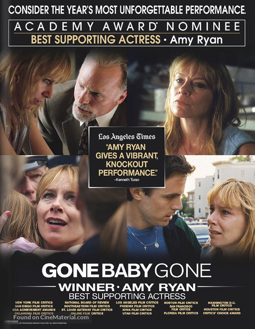 Gone Baby Gone - For your consideration movie poster