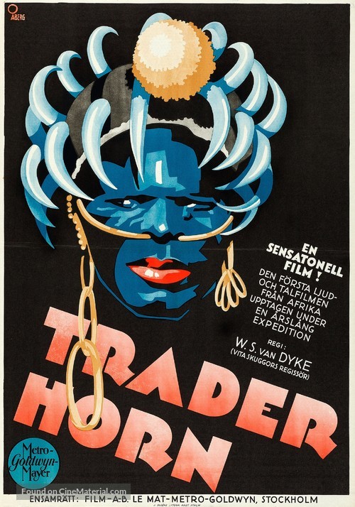 Trader Horn - Swedish Movie Poster