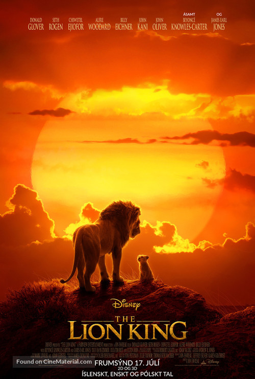 The Lion King - Icelandic Movie Poster