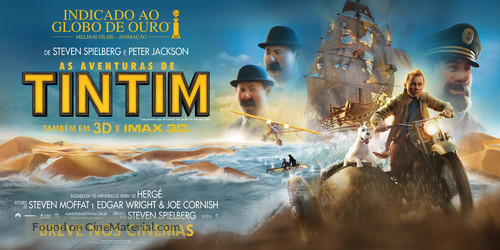 The Adventures of Tintin: The Secret of the Unicorn - Brazilian Movie Poster