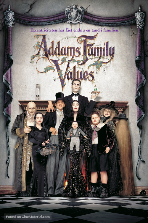 Addams Family Values - Danish Movie Cover