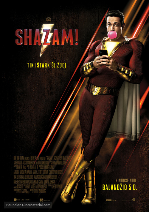 Shazam! - Lithuanian Movie Poster