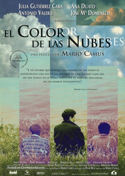 Color de las nubes, El - Spanish Movie Poster