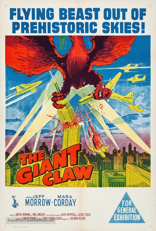 The Giant Claw - Australian Movie Poster