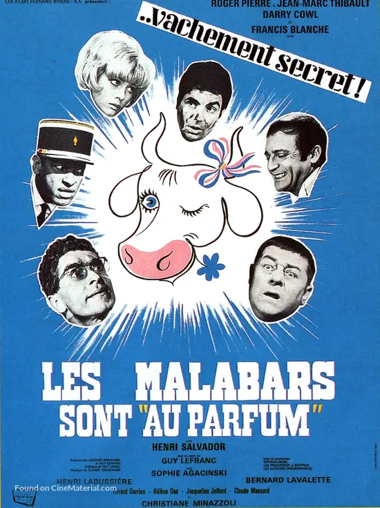Les Malabars Sont Au Parfum 1966 French Movie Poster