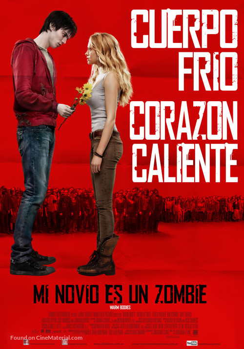Warm Bodies - Argentinian Movie Poster