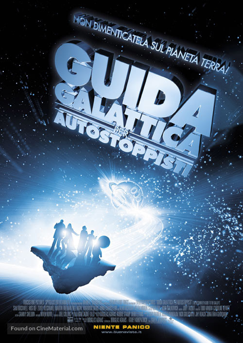 The Hitchhiker&#039;s Guide to the Galaxy - Italian Movie Poster