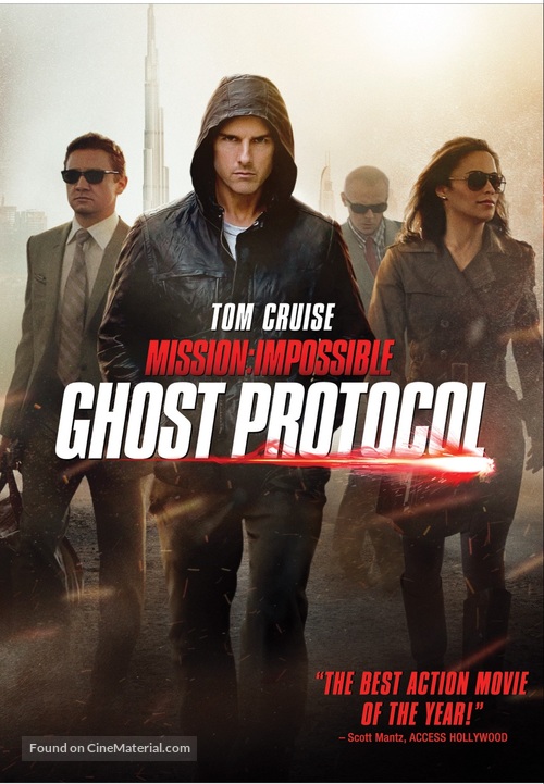 Mission: Impossible - Ghost Protocol - Indian DVD movie cover