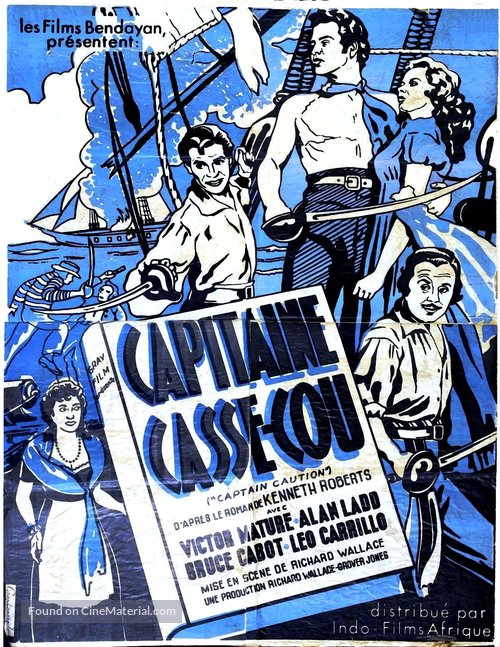 Captain Caution - French Movie Poster
