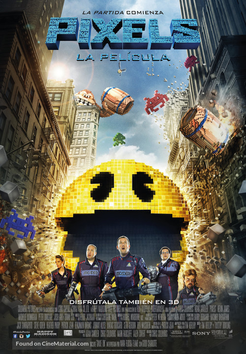 Pixels - Spanish Movie Poster