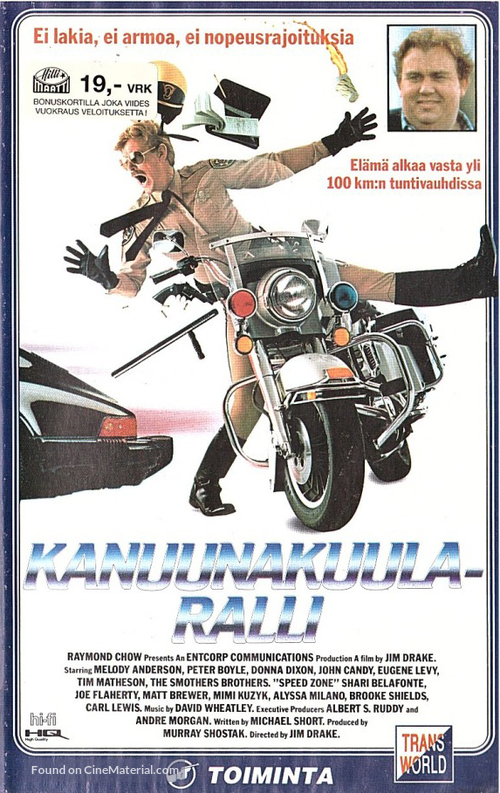 Speed Zone! - Finnish VHS movie cover