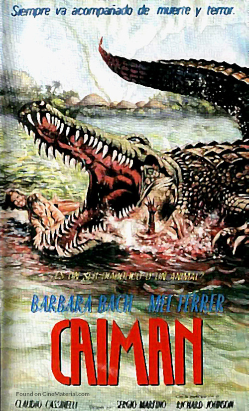 Il fiume del grande caimano - Spanish VHS movie cover