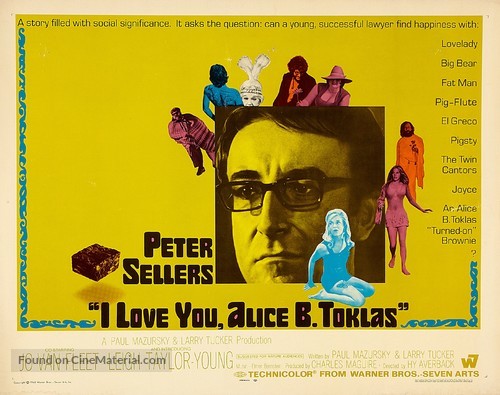 I Love You, Alice B. Toklas! - Movie Poster