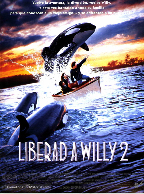 Free Willy 2: The Adventure Home - Spanish Movie Cover