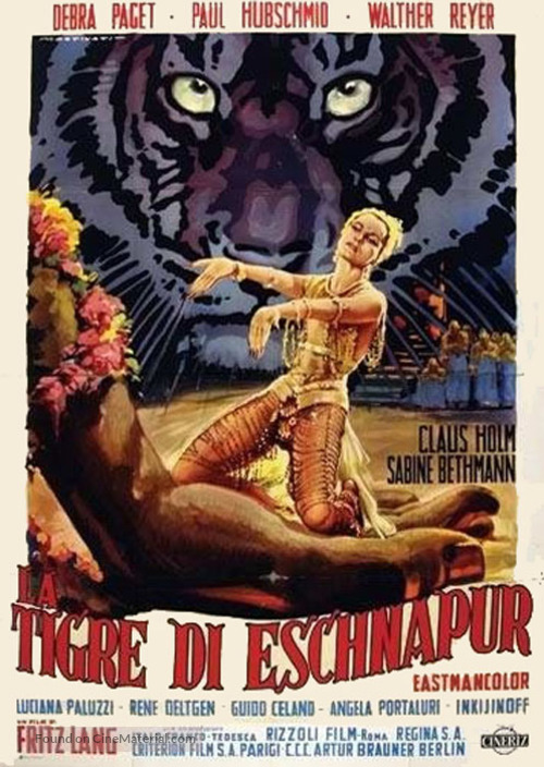 Der Tiger von Eschnapur - Italian Movie Poster