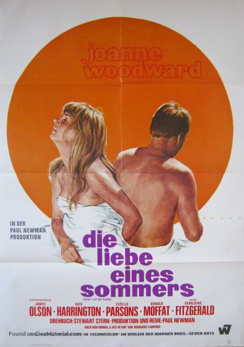 Rachel, Rachel - German Movie Poster