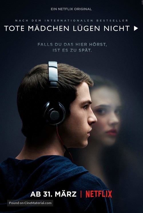 &quot;Thirteen Reasons Why&quot; - German Movie Poster
