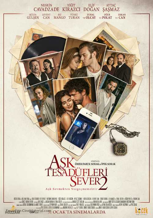 Ask Tesad&uuml;fleri Sever 2 - Turkish Movie Poster