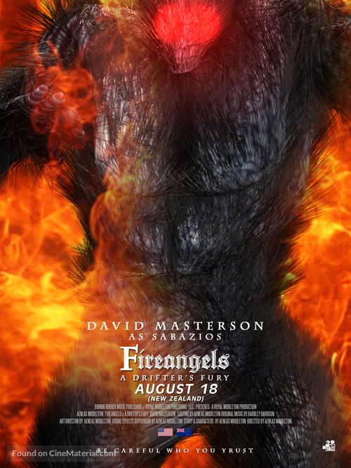 Fireangels: A Drifter&#039;s Fury - New Zealand Movie Poster