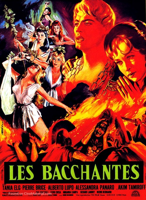 Le baccanti - French Movie Poster