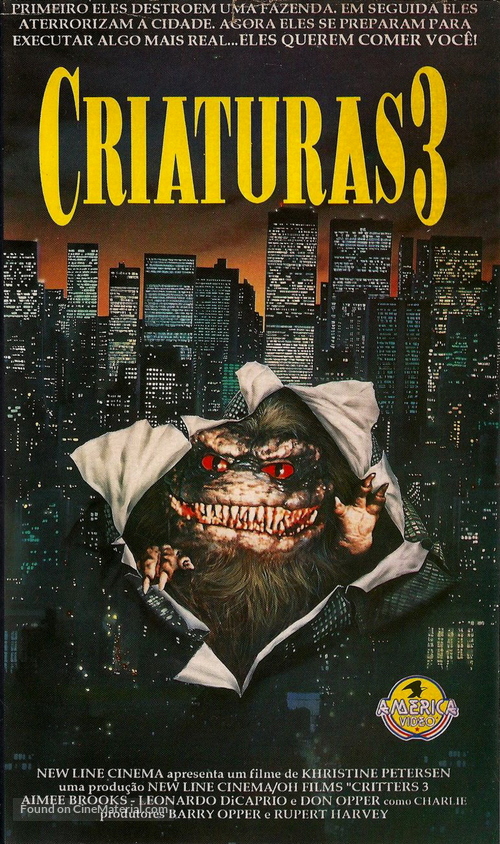Critters 3 - Brazilian VHS movie cover