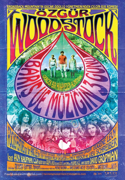 Taking Woodstock - Turkish Movie Poster