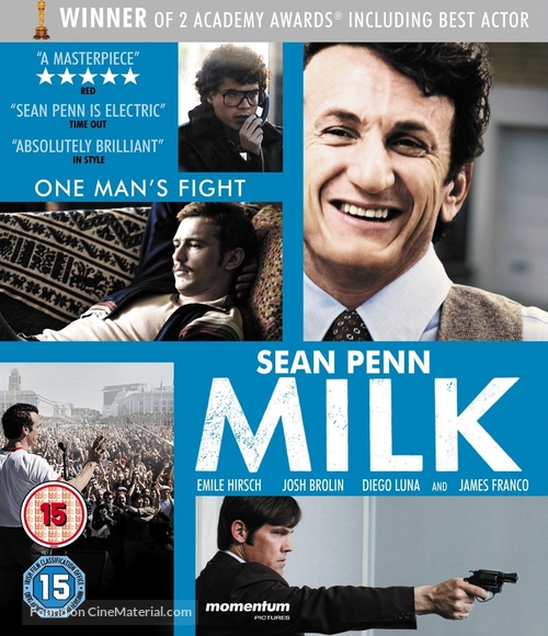 Milk - British Blu-Ray movie cover