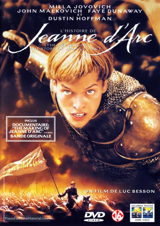 Joan of Arc - Belgian DVD movie cover