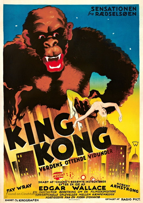 King Kong - Danish Movie Poster