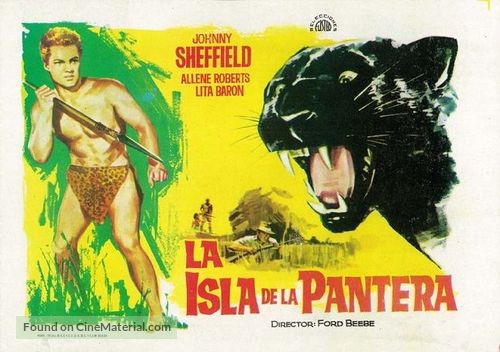 Bomba on Panther Island - Spanish Movie Poster