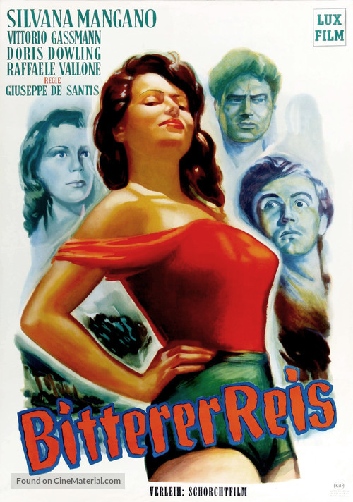 Riso amaro - German Movie Poster