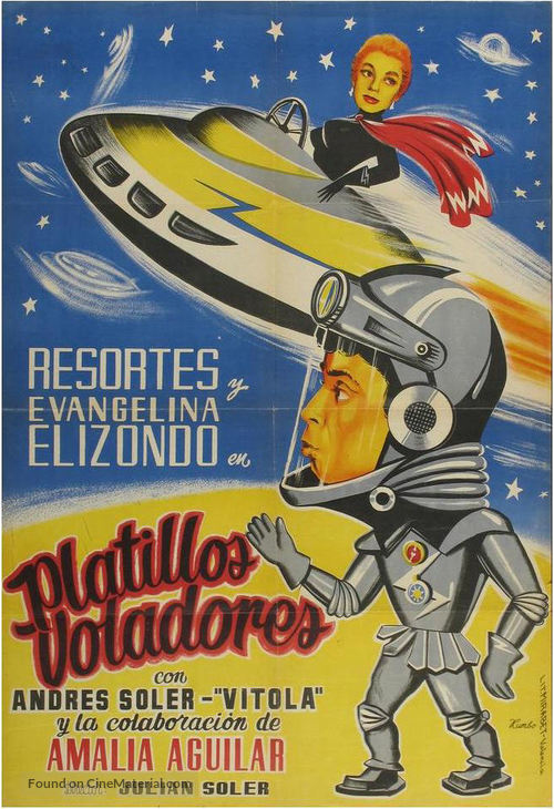 Los platillos voladores - Spanish Movie Poster