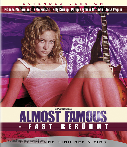 Almost Famous - German Blu-Ray movie cover