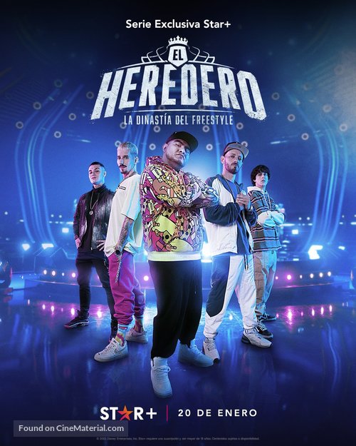 &quot;El Heredero, la revoluci&oacute;n del freestyle&quot; - Mexican Movie Poster