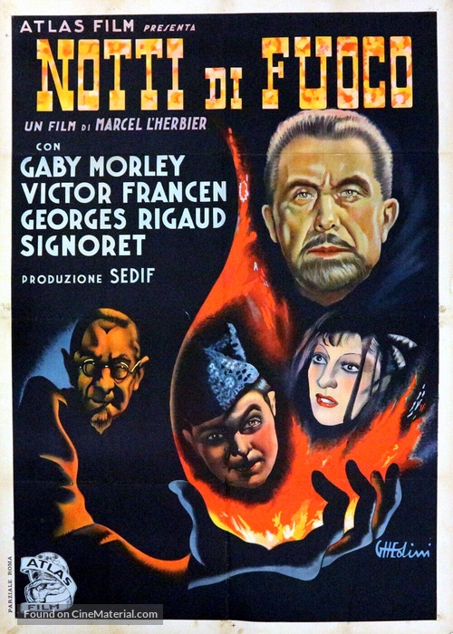 Nuits de feu - Italian Movie Poster