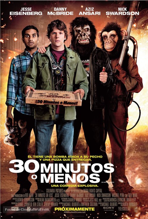 30 Minutes or Less - Mexican Movie Poster
