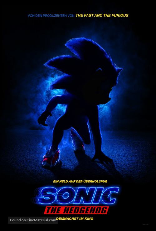 Sonic the Hedgehog - German Movie Poster