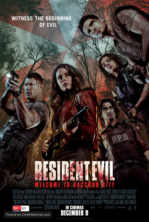 Resident Evil: Welcome to Raccoon City - Australian Movie Poster